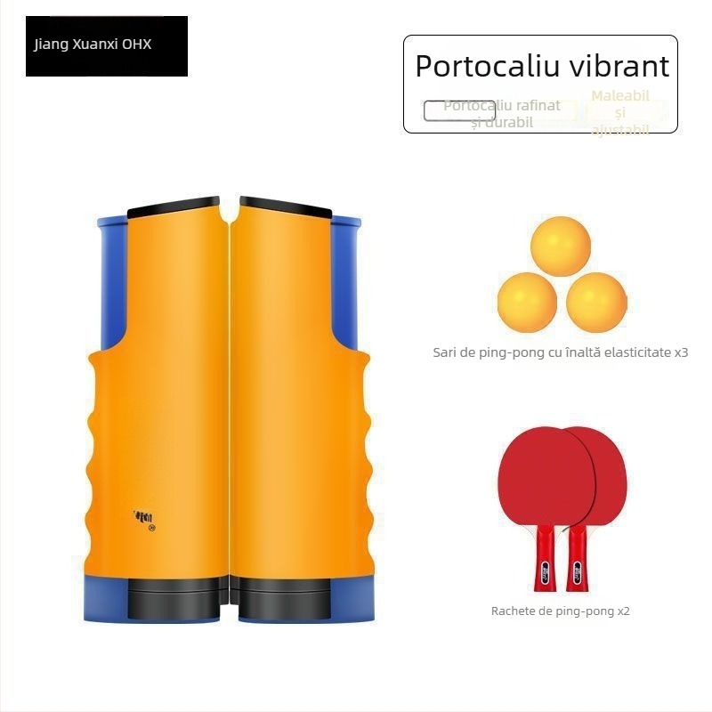 Ramă de plasă pentru tenis de masă – portabilă, plasă extensibilă, pentru interior și exterior, plasă centrală universală