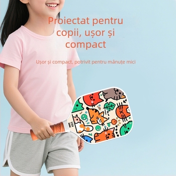Paletă pickleball pentru copii, fibră de sticlă, design desen animat, Lidakang, 175±5 g