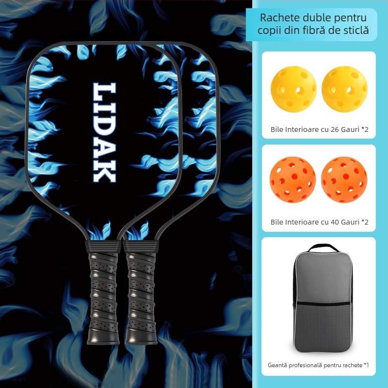 Paletă pickleball pentru copii, fibră de sticlă, design desen animat, Lidakang, 175±5 g