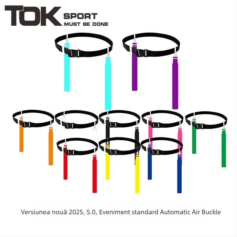 TOKSPORT Curea pentru Flag Football cu Cataramă — PVC, Personalizare prin imprimare UV, Potrivită pentru Antrenamente