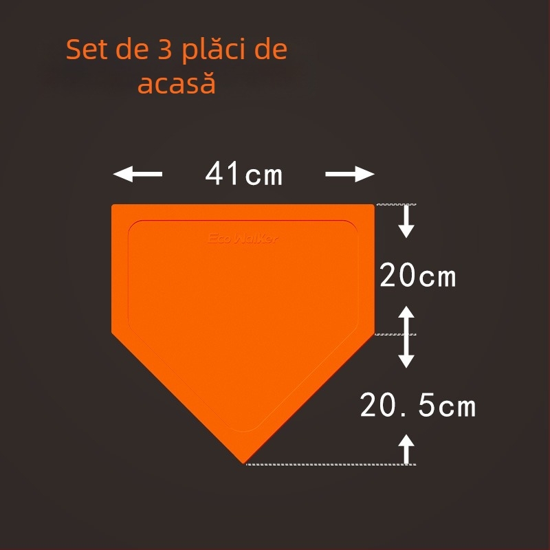 Set de antrenament baseball cu bază TPE, impermeabil, antiderapant, include Home Plate și Pitcher's Plate (întărit)