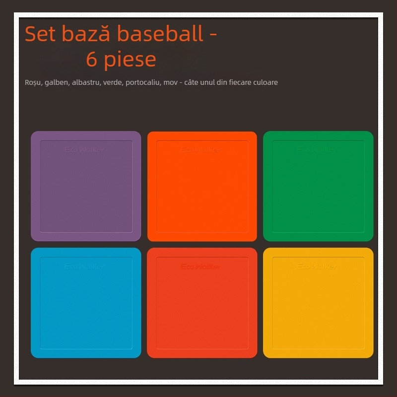 Set de antrenament baseball cu bază TPE, impermeabil, antiderapant, include Home Plate și Pitcher's Plate (întărit)