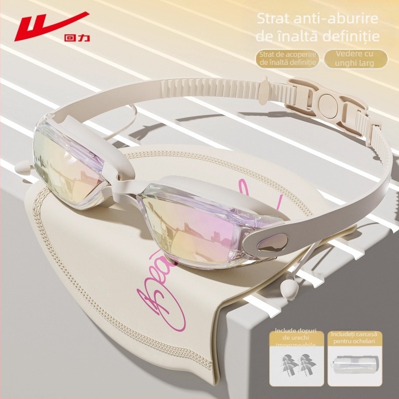 Ochelari de înot cu corecție pentru miopie, lentile PC HD, impermeabili, anti ceață, pentru adulți