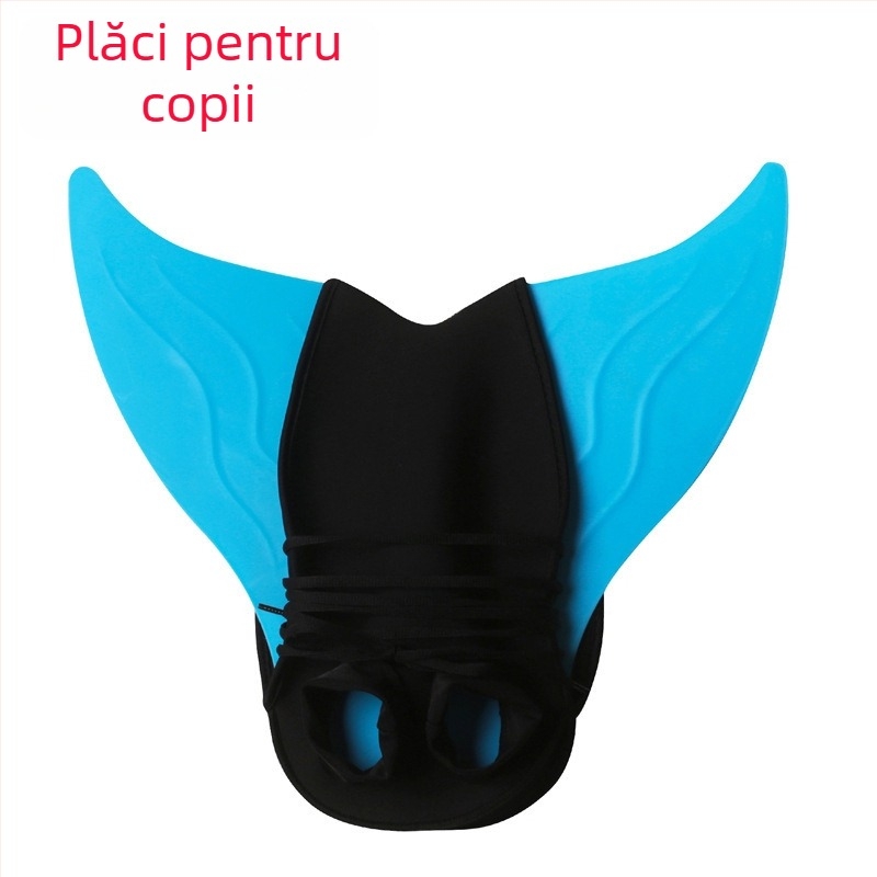 Înotătoare de sirenă pentru copii – Monobloc, coadă de balenă, Material PP+TPR, Personalizabile