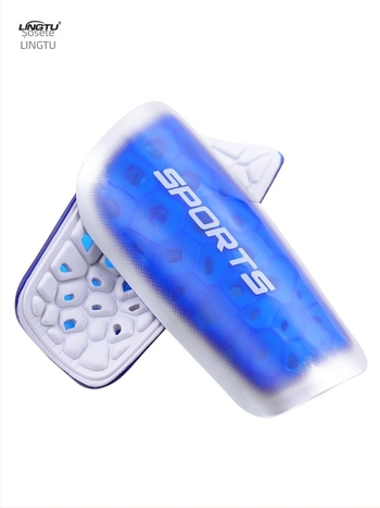 Protecție tibie fotbal, placă din plastic, brand Leading the Way, categorie protecție picior, etichetă privată licențiată