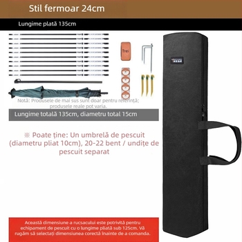 Geantă pentru lansete de pescuit – Brand: Altă; Material: PVC; Rezistență la apă: Nu.