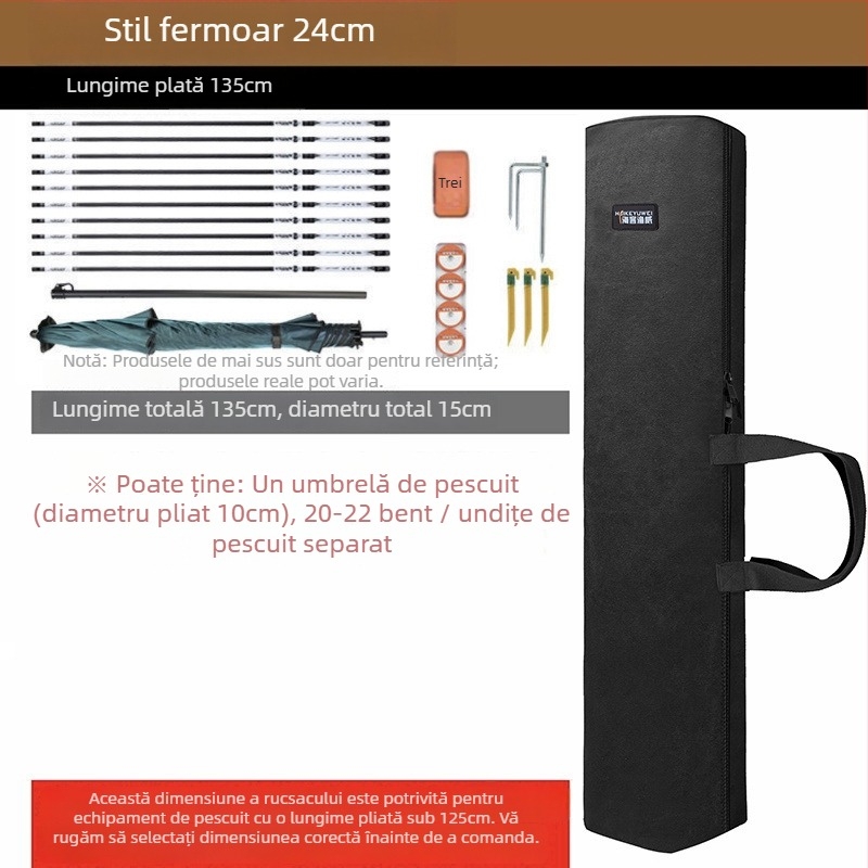 Geantă pentru lansete de pescuit – Brand: Altă; Material: PVC; Rezistență la apă: Nu.