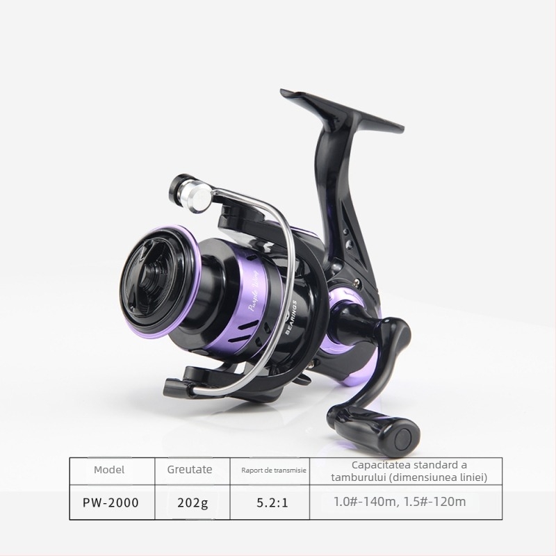 Mulinetă de pescuit spinning Mundus model 500 pentru aruncări lungi