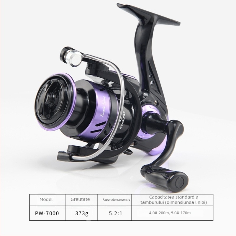 Mulinetă de pescuit spinning Mundus model 500 pentru aruncări lungi