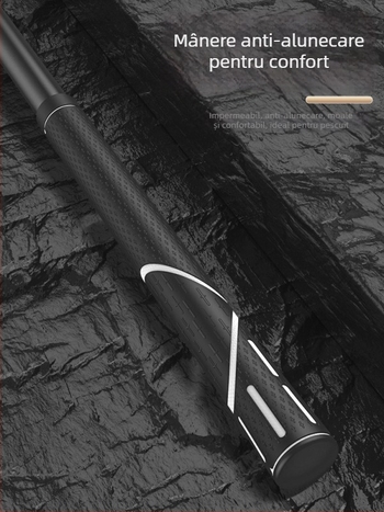 Set de plasă de pescuit din carbon telescopic – ultra-ușor, rigid, plasă cu ochi fini, pliabil, încărcare 100 kg