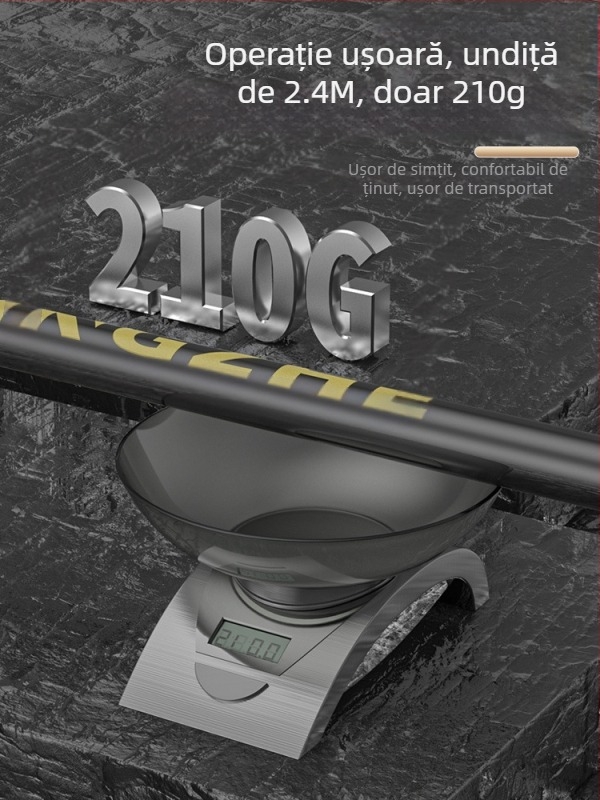 Set de plasă de pescuit din carbon telescopic – ultra-ușor, rigid, plasă cu ochi fini, pliabil, încărcare 100 kg