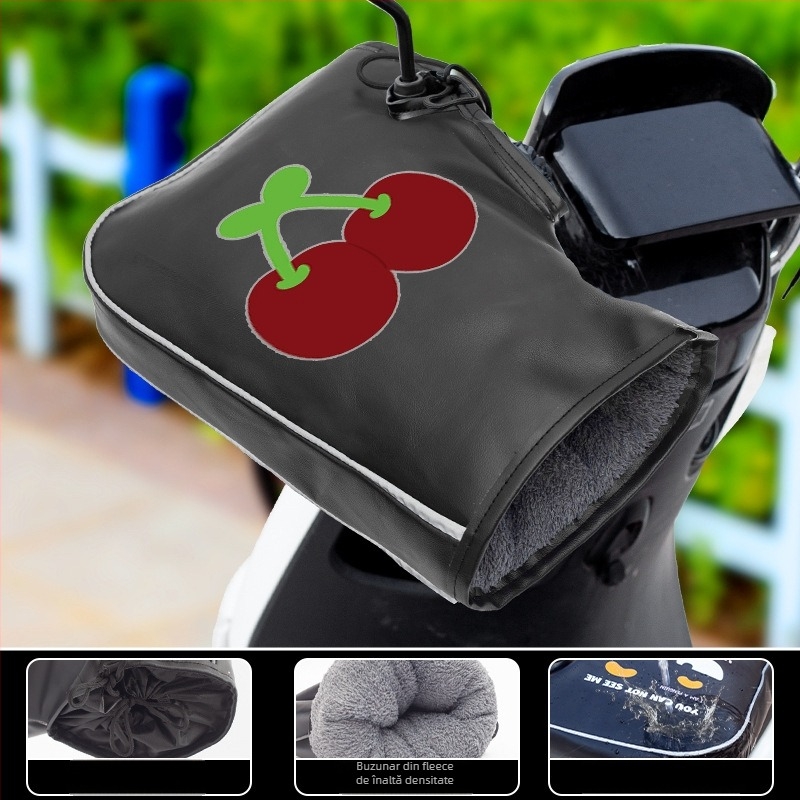 Mănuși de bicicletă PU, iarnă, unisex, adulți