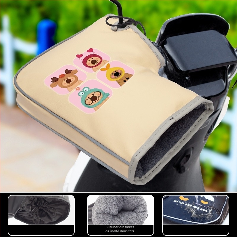 Mănuși de bicicletă PU, iarnă, unisex, adulți