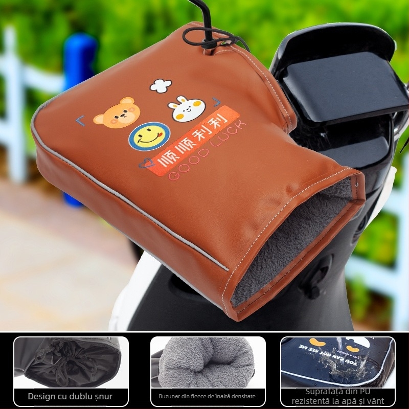 Mănuși de bicicletă PU, iarnă, unisex, adulți