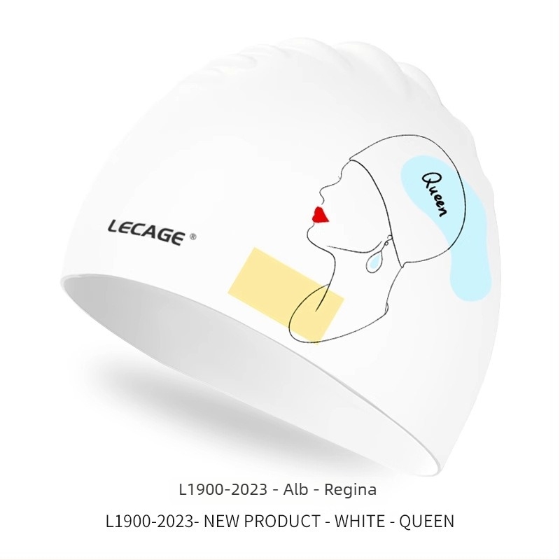 Căciulă de înot din silicon, impermeabilă, pentru păr lung, adulți