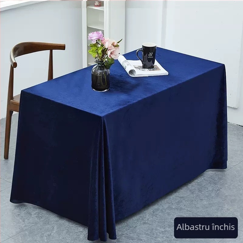 Față de masă din poliester, dreptunghiulară, uni, stil chinezesc clasic