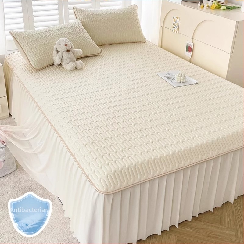 Set de 3 piese din latex natural pentru pat (latex 90%+; țesătură imprimată; stil universal; fără personalizare)