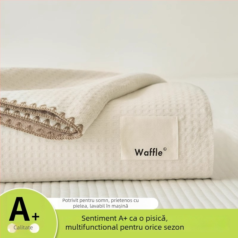 Pătură tip prosop — bumbac, 800–999 g, pentru toate sezoanele, stil minimalist modern