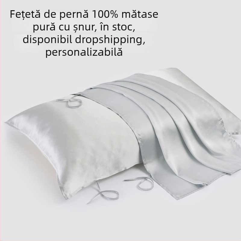 Fețe de pernă din mătase Mulberry, 100%, 16 Momme, stil modern minimalist, țesătură 4425028, imprimare digitală