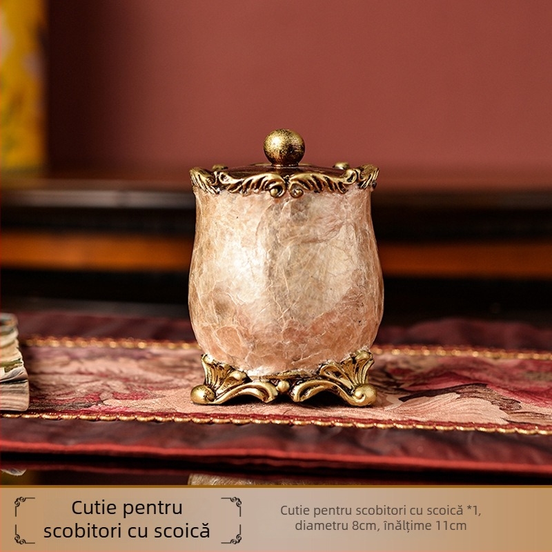 Platou de fructe în stil european din rășină, decor cu set de cutie pentru șervețele, personalizare disponibilă