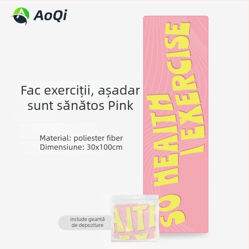 Prosop sport cu broderie, poliester, 160 g, absorbție 5–10 s, imprimare de logo disponibilă