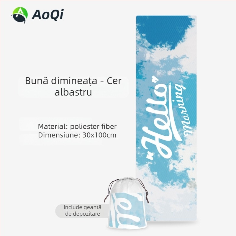 Prosop sport cu broderie, poliester, 160 g, absorbție 5–10 s, imprimare de logo disponibilă