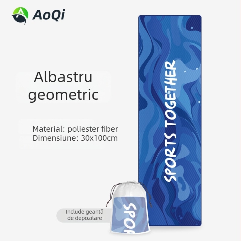 Prosop sport cu broderie, poliester, 160 g, absorbție 5–10 s, imprimare de logo disponibilă