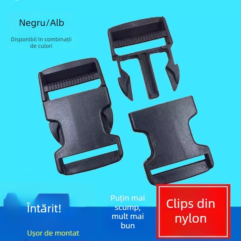 Cataramă din plastic gros pentru rucsaci și genți — reglabilă, stil urban simplu, accesorii bagaje (Brand: Friendly, Material: Plastic, Lansare: primăvara 2025)
