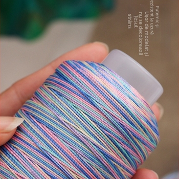 Șnur din nailon gradient pentru DIY — model solzi de dragon, 12/18/15 fire