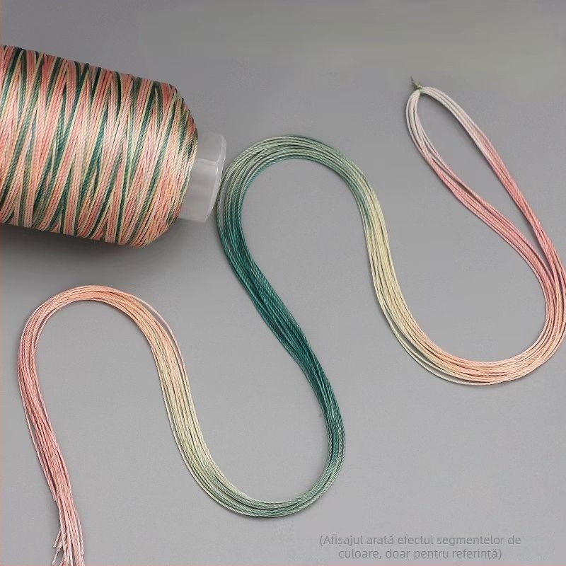 Șnur din nailon gradient pentru DIY — model solzi de dragon, 12/18/15 fire