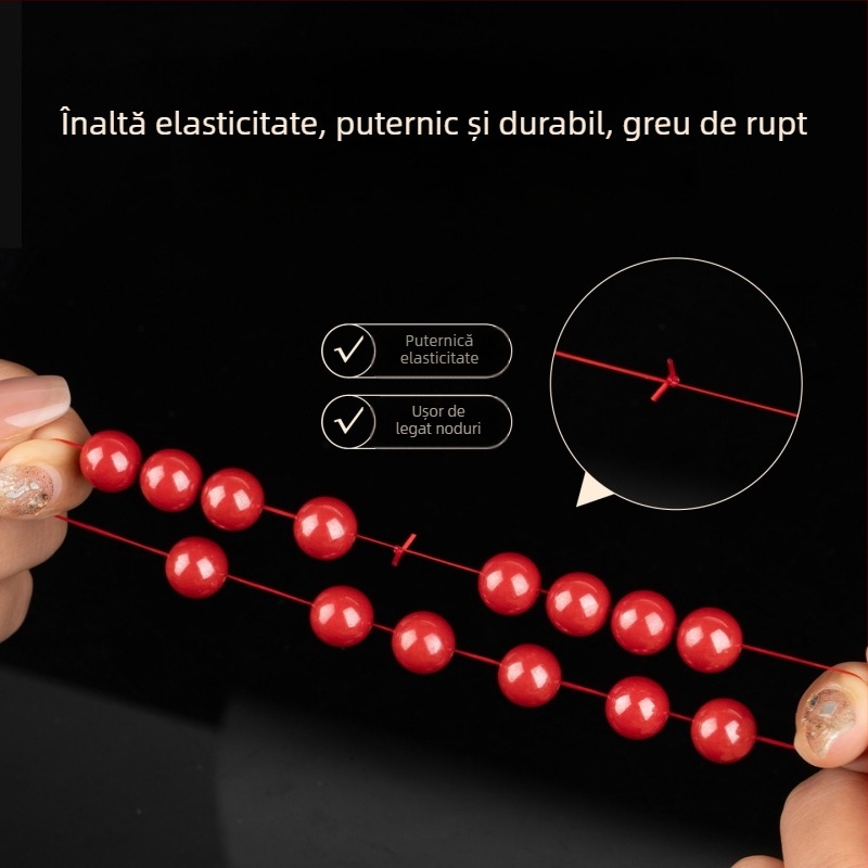 Aifsa șnur elastic pentru brățară — șnur plat de mătase pentru mărgele, material DIY, rezistent la uzură, personalizabil (2025)