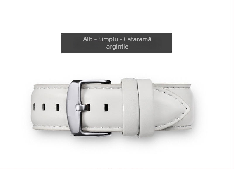 Brățară de ceas din piele naturală pentru Daniel Wellington Small Square, din piele strat superior, tratată cu ulei‑ceră, culoare care se schimbă