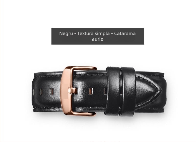 Brățară de ceas din piele naturală pentru Daniel Wellington Small Square, din piele strat superior, tratată cu ulei‑ceră, culoare care se schimbă