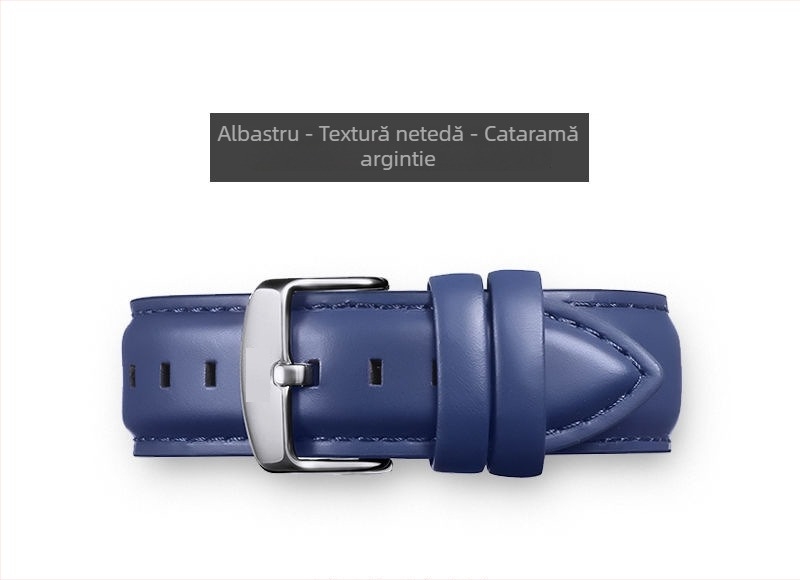 Brățară de ceas din piele naturală pentru Daniel Wellington Small Square, din piele strat superior, tratată cu ulei‑ceră, culoare care se schimbă
