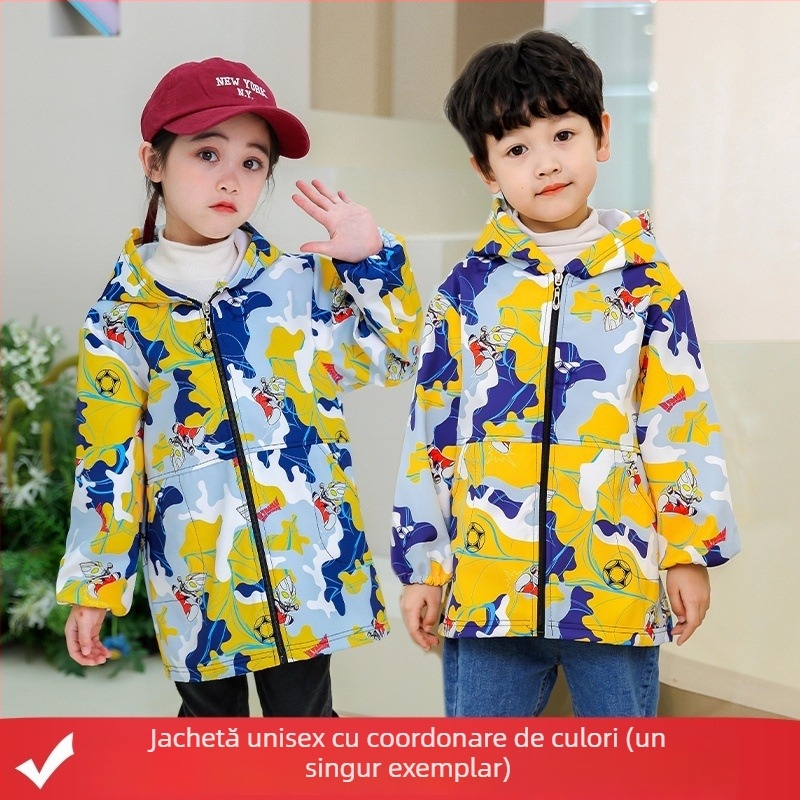 Protecție impermeabilă pentru pictură pentru copii, din poliester cu căptușeală fleece, unisex, rezistentă la rupere