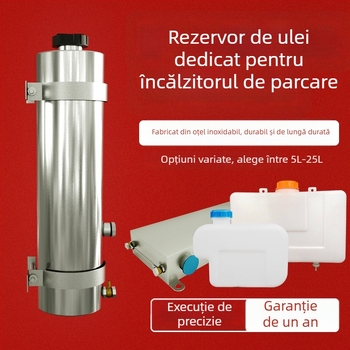 Rezervor diesel pentru încălzire pentru camion, din oțel inox, cu încălzitor de parcare, recipient extern mărit de ulei