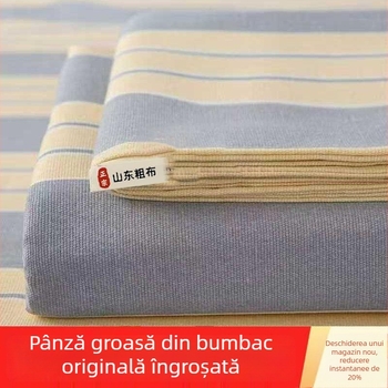Lenjerie de pat din poliester-bumbac, grosime pentru toate anotimpurile, în dungI, dimensiuni 240×220 cm, pentru pat single, set de trei piese