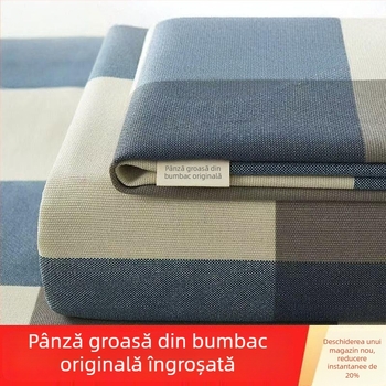 Lenjerie de pat din poliester-bumbac, grosime pentru toate anotimpurile, în dungI, dimensiuni 240×220 cm, pentru pat single, set de trei piese