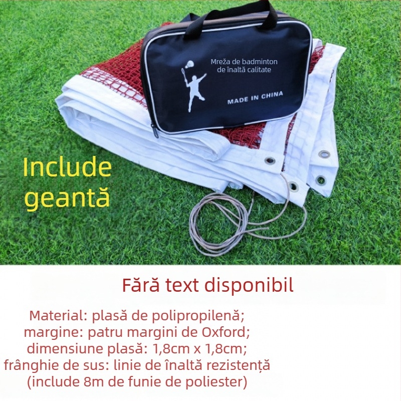 Plasă de badminton – Standardă, Profesională, Portabilă pentru interior și exterior (Brand: Powerful merchant)