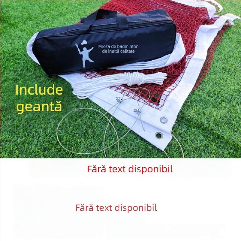 Plasă de badminton – Standardă, Profesională, Portabilă pentru interior și exterior (Brand: Powerful merchant)