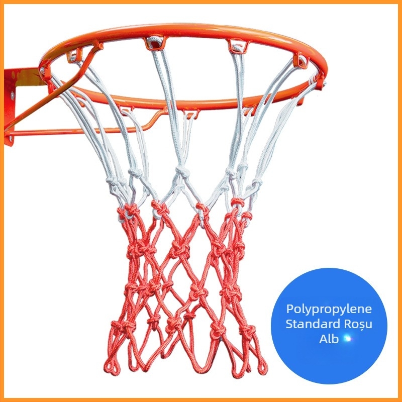 Plasă de baschet – nailon, țesătură tricoloră, greutate 0,3 kg, Hengfeng Ruichuang, personalizare disponibilă, potrivită pentru jocuri în interior și exterior