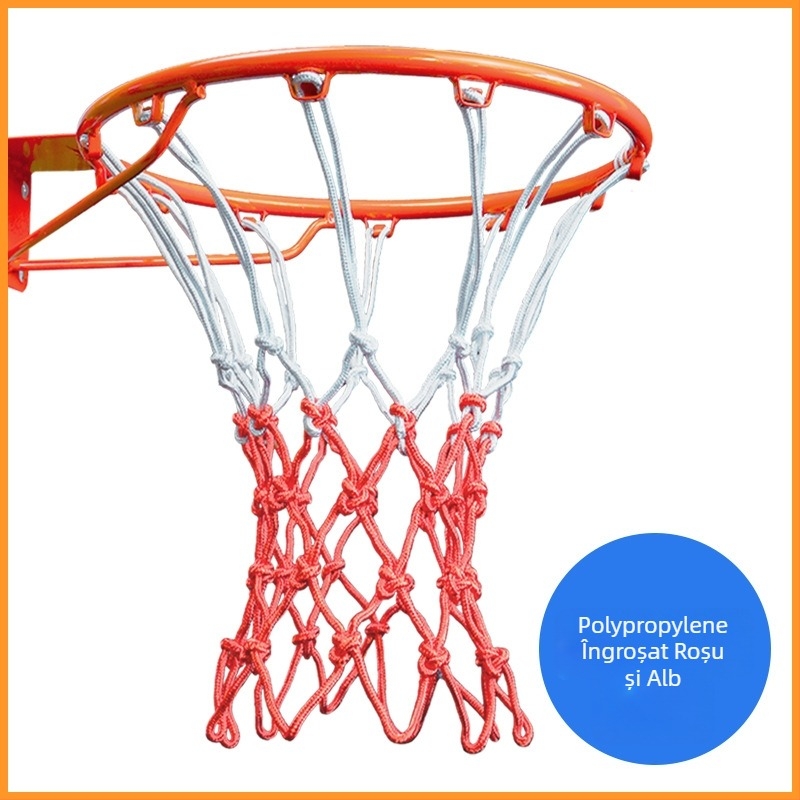 Plasă de baschet – nailon, țesătură tricoloră, greutate 0,3 kg, Hengfeng Ruichuang, personalizare disponibilă, potrivită pentru jocuri în interior și exterior