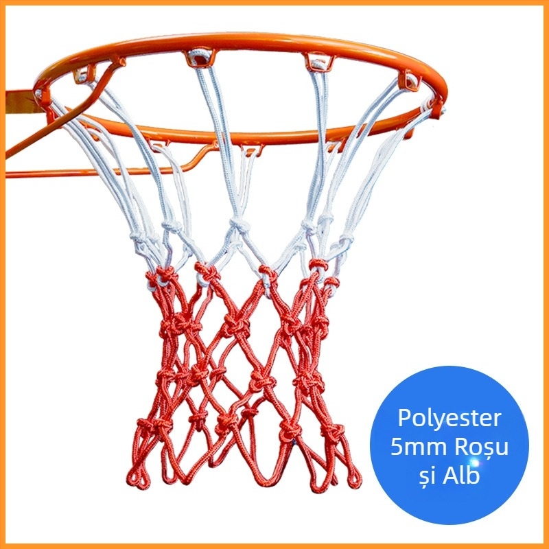 Plasă de baschet – nailon, țesătură tricoloră, greutate 0,3 kg, Hengfeng Ruichuang, personalizare disponibilă, potrivită pentru jocuri în interior și exterior