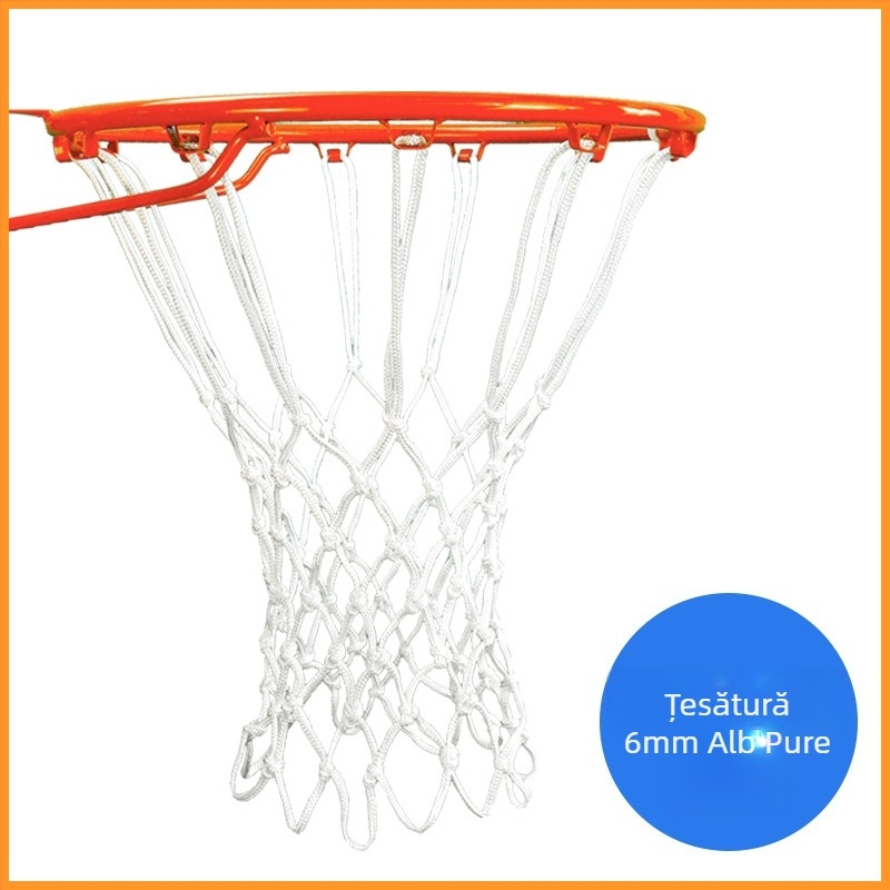 Plasă de baschet – nailon, țesătură tricoloră, greutate 0,3 kg, Hengfeng Ruichuang, personalizare disponibilă, potrivită pentru jocuri în interior și exterior