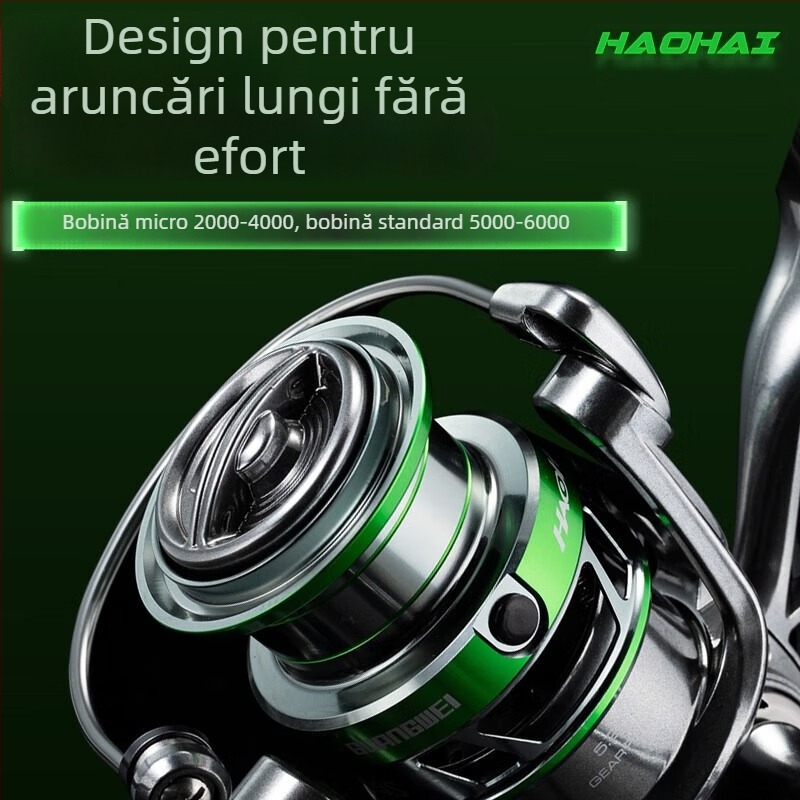 Mulineta Guangwei, 8+1 rulmenți, frână frontală, tambur metalic