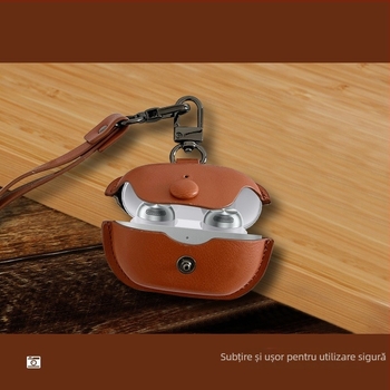 Carcasă protectoare pentru Technics EAH-AZ100 căști Bluetooth | Piele sintetică | Confecționată manual | Stil general