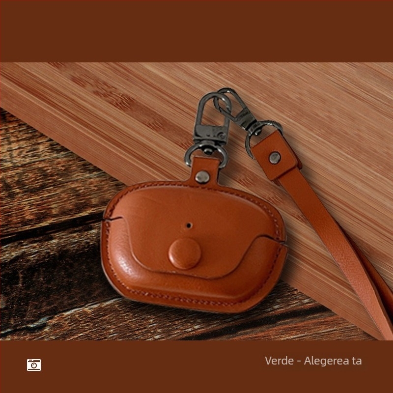 Carcasă protectoare pentru Technics EAH-AZ100 căști Bluetooth | Piele sintetică | Confecționată manual | Stil general