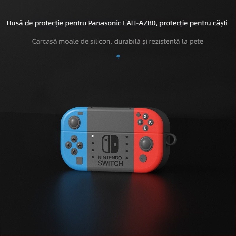 Carcasă protectoare pentru Technics EAH-AZ100 căști Bluetooth | Piele sintetică | Confecționată manual | Stil general