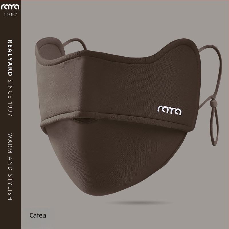 Mască de ciclism de iarnă, din bumbac, unisex, brodată, anti-praf