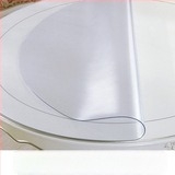 Covoraș rotund pentru masă din PVC, transparent, impermeabil, rezistent la ulei, rezistent la temperaturi înalte, protecție împotriva arsurilor, ușor de curățat